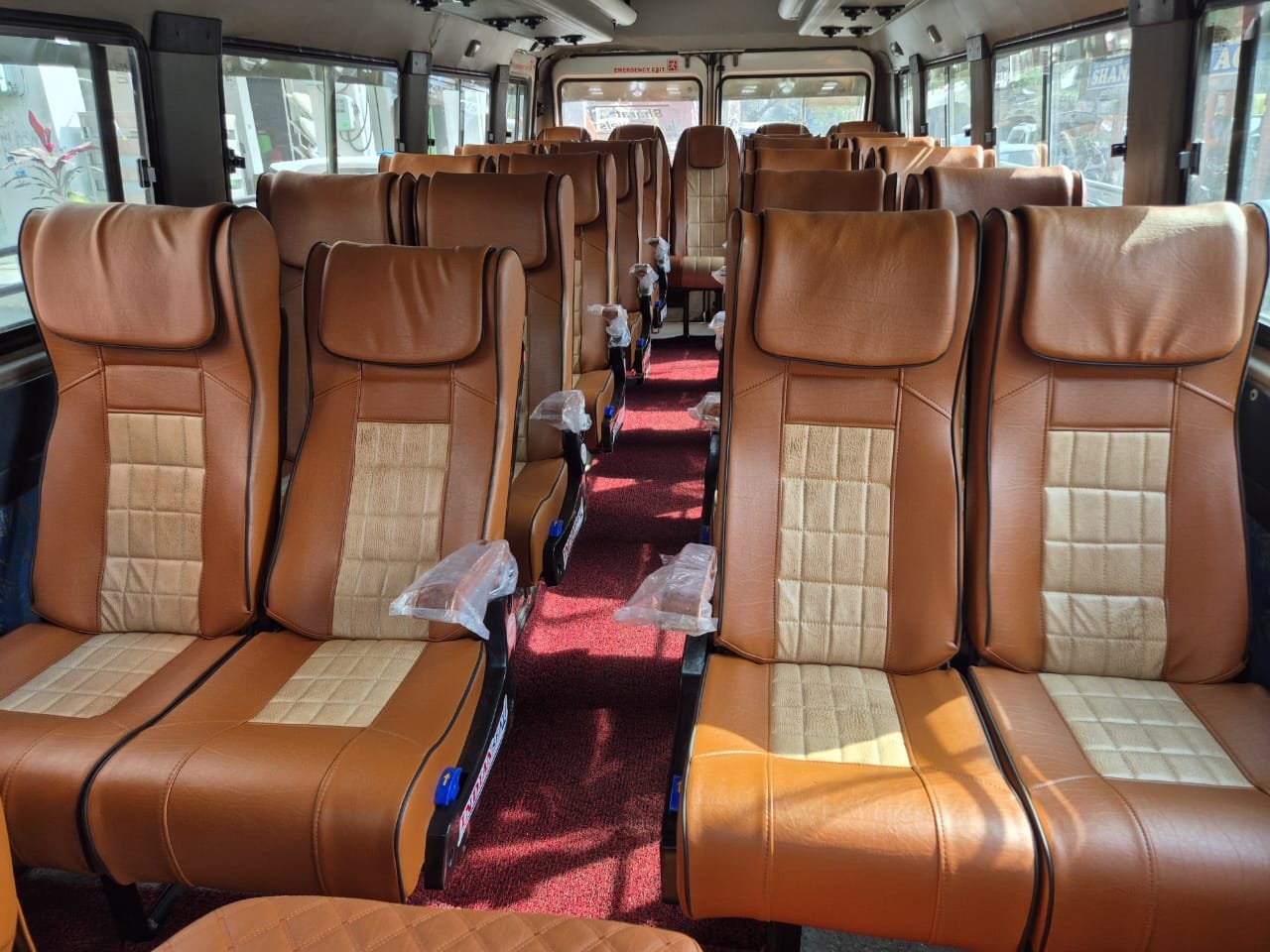 27 Seater Tempo Traveller interior