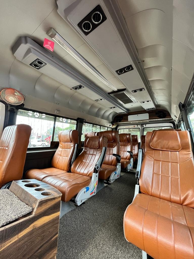 14 Seater Tempo Traveller interior