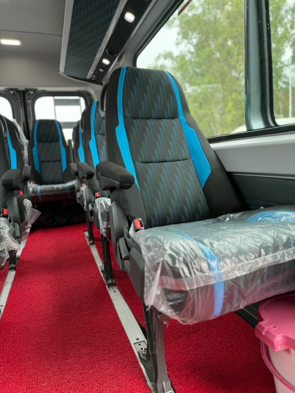 9 Seater Tempo Traveller interior